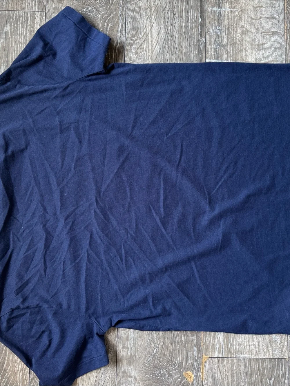 Polo by Ralph Lauren Navy Crest Logo Tee with Gold and Red Detail